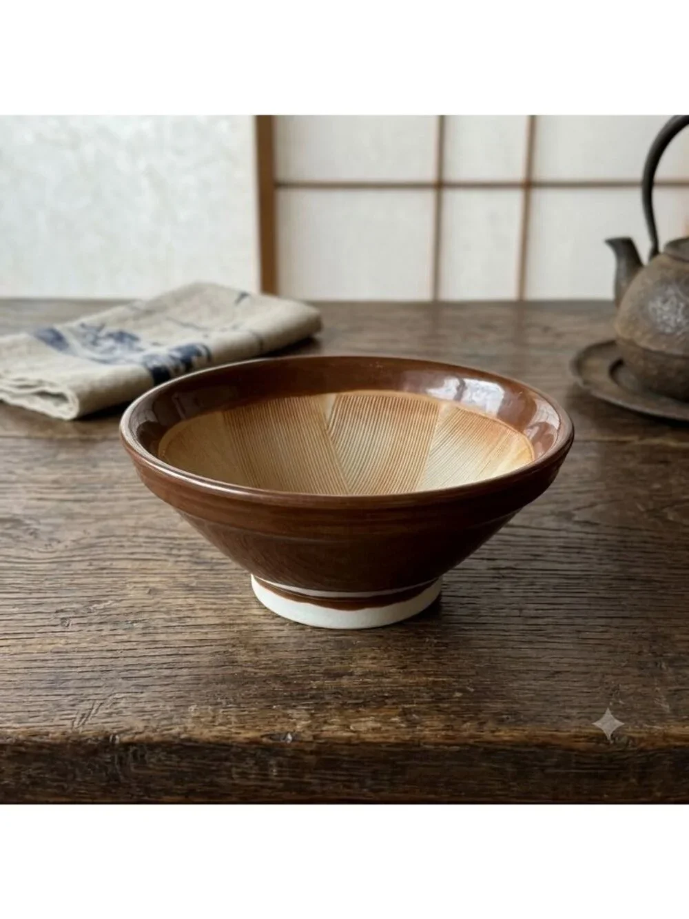 Vintage Japanese Suribachi Mortar Bowl 7.25